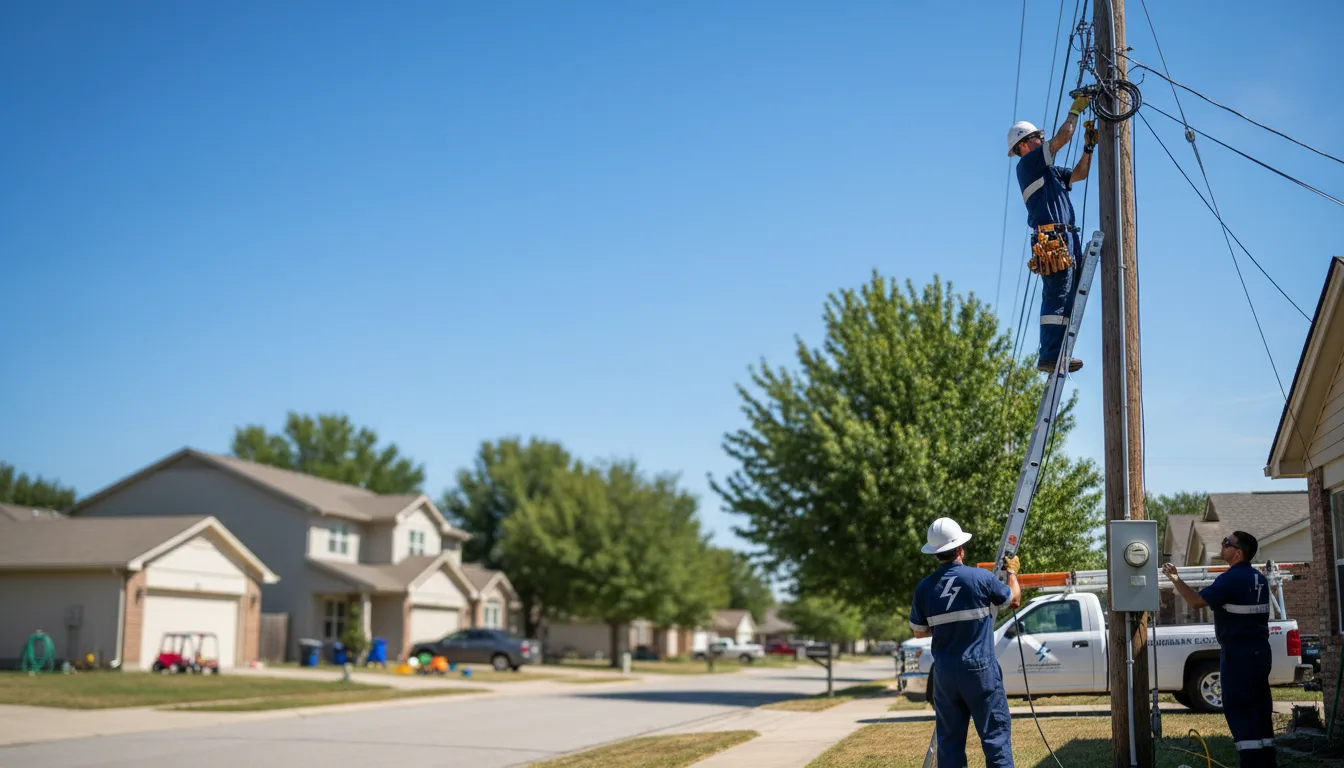 Residential electrician providing installation services in Mead, CO
